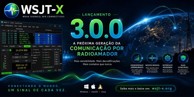 Lançamento WSJT-X 3.0.0 (e não é 1º de Abril)
